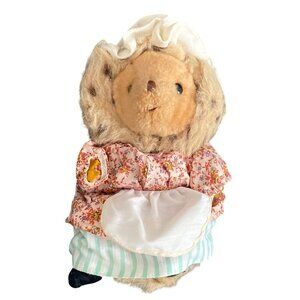 VTG Eden Toys Hedgehog Beatrix Potter Mrs Tiggy Winkle Stuffed Plush Animal